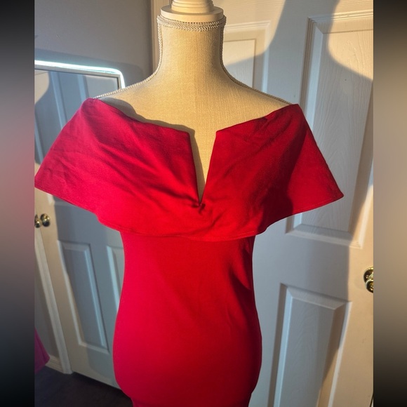 Red classy prom homecoming dress for work - Picture 1 of 6